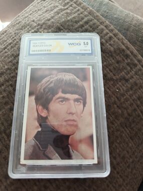 Topps Beatles Color Card - Orange and Black Artwork